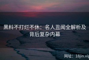 黑料不打烂不休：名人丑闻全解析及背后复杂内幕