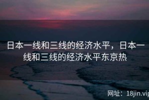 日本一线和三线的经济水平，日本一线和三线的经济水平东京热