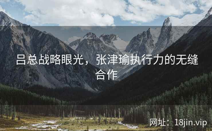 吕总战略眼光，张津瑜执行力的无缝合作