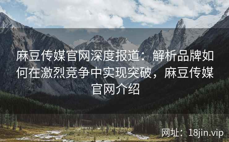 麻豆传媒官网深度报道：解析品牌如何在激烈竞争中实现突破，麻豆传媒官网介绍